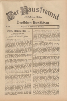 Der Hausfreund : Unterhaltungs-Beilage zur Deutschen Rundschau. 1939, Nr. 199 (1 September)