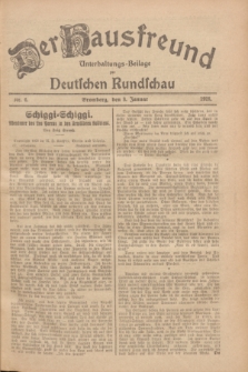 Der Hausfreund : Unterhaltungs-Beilage zur Deutschen Rundschau. 1928, Nr. 6 (8 Januar)