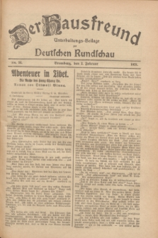 Der Hausfreund : Unterhaltungs-Beilage zur Deutschen Rundschau. 1928, Nr. 26 (2 Februar)