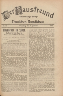 Der Hausfreund : Unterhaltungs-Beilage zur Deutschen Rundschau. 1928, Nr. 38 (21 Februar)