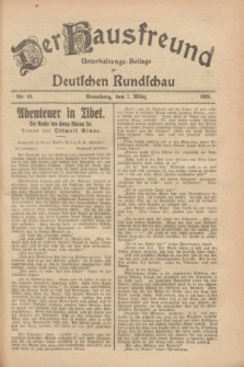Der Hausfreund : Unterhaltungs-Beilage zur Deutschen Rundschau. 1928, Nr. 49 (7 März)