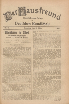 Der Hausfreund : Unterhaltungs-Beilage zur Deutschen Rundschau. 1928, Nr. 52 (10 März)