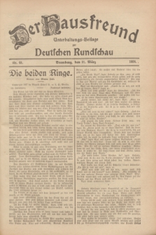 Der Hausfreund : Unterhaltungs-Beilage zur Deutschen Rundschau. 1928, Nr. 68 (31 März)