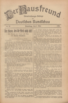 Der Hausfreund : Unterhaltungs-Beilage zur Deutschen Rundschau. 1928, Nr. 96 (9 Mai)