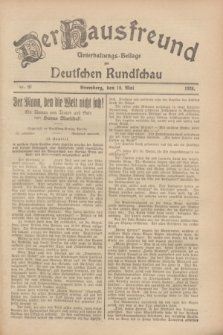 Der Hausfreund : Unterhaltungs-Beilage zur Deutschen Rundschau. 1928, Nr. 97 (10 Mai)