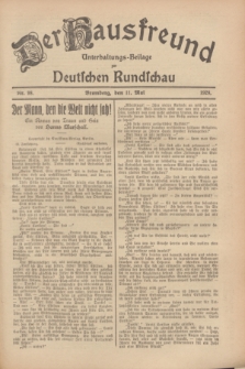 Der Hausfreund : Unterhaltungs-Beilage zur Deutschen Rundschau. 1928, Nr. 98 (11 Mai)