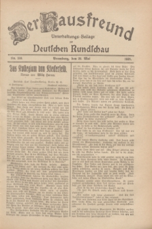 Der Hausfreund : Unterhaltungs-Beilage zur Deutschen Rundschau. 1928, Nr. 109 (26 Mai)