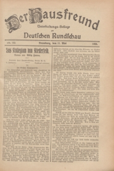 Der Hausfreund : Unterhaltungs-Beilage zur Deutschen Rundschau. 1928, Nr. 112 (31 Mai)