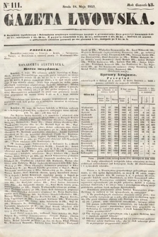 Gazeta Lwowska. 1853, nr 111