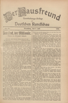 Der Hausfreund : Unterhaltungs-Beilage zur Deutschen Rundschau. 1928, Nr. 141 (8 Juli)