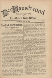 Der Hausfreund : Unterhaltungs-Beilage zur Deutschen Rundschau. 1928, Nr. 142 (10 Juli)