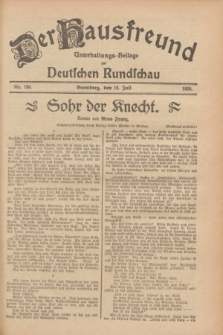 Der Hausfreund : Unterhaltungs-Beilage zur Deutschen Rundschau. 1928, Nr. 150 (19 Juli)
