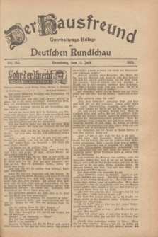Der Hausfreund : Unterhaltungs-Beilage zur Deutschen Rundschau. 1928, Nr. 152 (21 Juli)