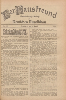 Der Hausfreund : Unterhaltungs-Beilage zur Deutschen Rundschau. 1928, Nr. 162 (2 August)