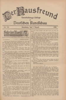 Der Hausfreund : Unterhaltungs-Beilage zur Deutschen Rundschau. 1928, Nr. 166 (7 August)