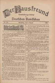 Der Hausfreund : Unterhaltungs-Beilage zur Deutschen Rundschau. 1928, Nr. 168 (9 August)