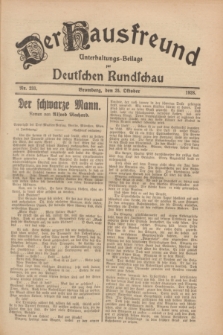 Der Hausfreund : Unterhaltungs-Beilage zur Deutschen Rundschau. 1928, Nr. 233 (25 October)