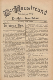 Der Hausfreund : Unterhaltungs-Beilage zur Deutschen Rundschau. 1928, Nr. 236 (28 October)