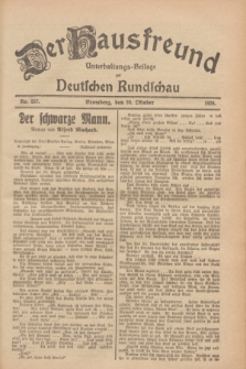 Der Hausfreund : Unterhaltungs-Beilage zur Deutschen Rundschau. 1928, Nr. 237 (30 October)