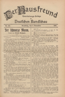 Der Hausfreund : Unterhaltungs-Beilage zur Deutschen Rundschau. 1928, Nr. 244 (8 November)