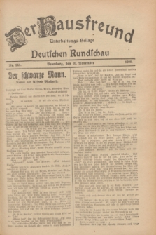 Der Hausfreund : Unterhaltungs-Beilage zur Deutschen Rundschau. 1928, Nr. 246 (10 November)