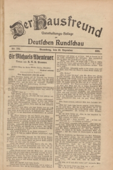 Der Hausfreund : Unterhaltungs-Beilage zur Deutschen Rundschau. 1928, Nr. 285 (30 Dezember)