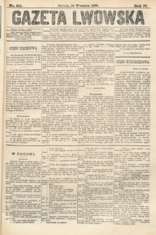 Gazeta Lwowska. 1889, nr 211