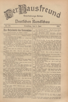 Der Hausfreund : Unterhaltungs-Beilage zur Deutschen Rundschau. 1929, Nr. 130 (11 Juni)