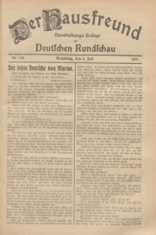 Der Hausfreund : Unterhaltungs-Beilage zur Deutschen Rundschau. 1929, Nr. 148 (3 Juli)