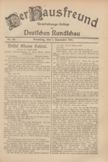 Der Hausfreund : Unterhaltungs-Beilage zur Deutschen Rundschau. 1929, Nr. 201 (5 September)