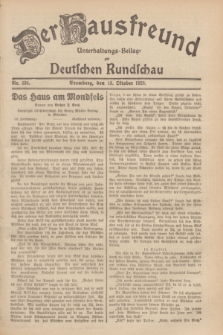 Der Hausfreund : Unterhaltungs-Beilage zur Deutschen Rundschau. 1929, Nr. 234 (13 Oktober)