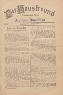 Der Hausfreund : Unterhaltungs-Beilage zur Deutschen Rundschau. 1930, Nr. 3 (4 Januar)