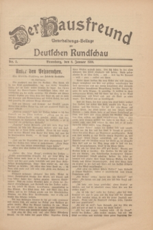 Der Hausfreund : Unterhaltungs-Beilage zur Deutschen Rundschau. 1930, Nr. 5 (8 Januar)