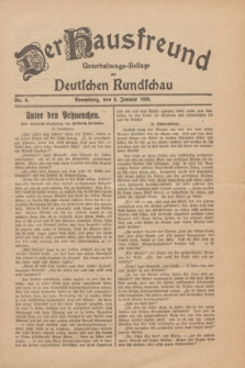 Der Hausfreund : Unterhaltungs-Beilage zur Deutschen Rundschau. 1930, Nr. 6 (9 Januar)