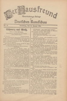 Der Hausfreund : Unterhaltungs-Beilage zur Deutschen Rundschau. 1930, Nr. 23 (29 Januar)
