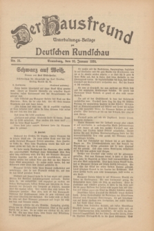 Der Hausfreund : Unterhaltungs-Beilage zur Deutschen Rundschau. 1930, Nr. 24 (30 Januar)