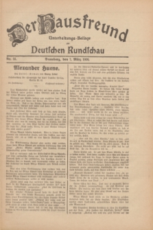 Der Hausfreund : Unterhaltungs-Beilage zur Deutschen Rundschau. 1930, Nr. 55 (7 März)