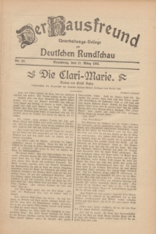 Der Hausfreund : Unterhaltungs-Beilage zur Deutschen Rundschau. 1930, Nr. 59 (12 März)