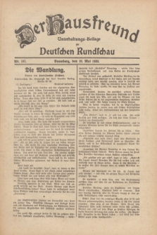 Der Hausfreund : Unterhaltungs-Beilage zur Deutschen Rundschau. 1930, Nr. 107 (10 Mai)