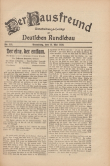 Der Hausfreund : Unterhaltungs-Beilage zur Deutschen Rundschau. 1930, Nr. 112 (16 Mai)