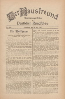 Der Hausfreund : Unterhaltungs-Beilage zur Deutschen Rundschau. 1930, Nr. 155 (9 Juli)