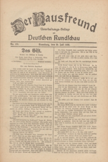Der Hausfreund : Unterhaltungs-Beilage zur Deutschen Rundschau. 1930, Nr. 172 (29 Juli)