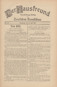 Der Hausfreund : Unterhaltungs-Beilage zur Deutschen Rundschau. 1930, Nr. 173 (30 Juli)