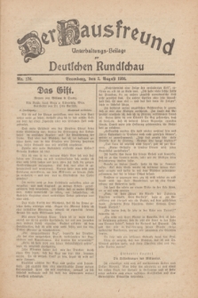 Der Hausfreund : Unterhaltungs-Beilage zur Deutschen Rundschau. 1930, Nr. 176 (2 August)