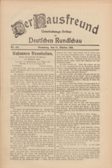 Der Hausfreund : Unterhaltungs-Beilage zur Deutschen Rundschau. 1930, Nr. 252 (31 Oktober)