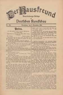 Der Hausfreund : Unterhaltungs-Beilage zur Deutschen Rundschau. 1930, Nr. 282 (6 Dezember)