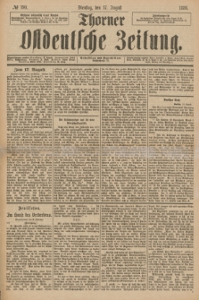 Thorner Ostdeutsche Zeitung. 1886, № 190 (17 August)