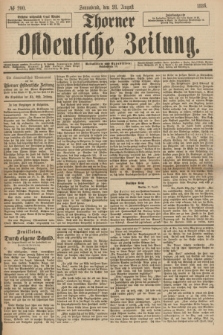 Thorner Ostdeutsche Zeitung. 1886, № 200 (28 August)