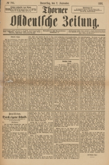 Thorner Ostdeutsche Zeitung. 1886, № 204 (2 September)