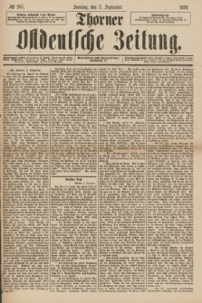 Thorner Ostdeutsche Zeitung. 1886, № 207 (5 September) + dod.